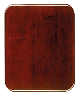 Rosewood Piano Finish Round Corner Plaque